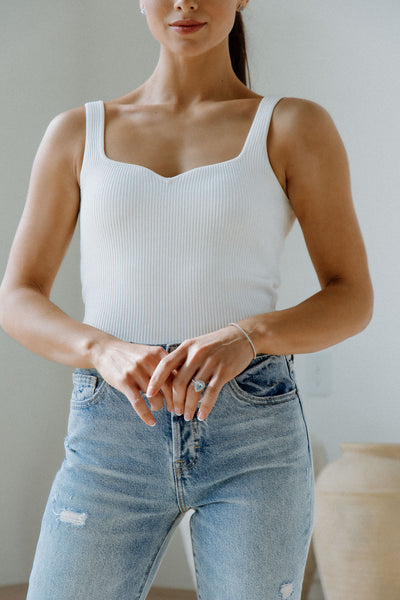 Bella ribbon tank andmary ivory
