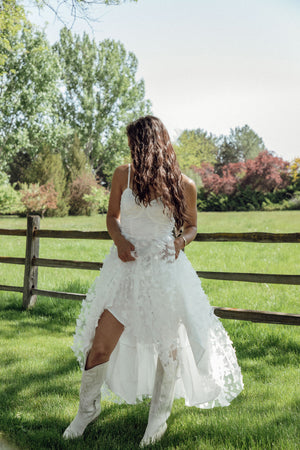 Venice White Butterfly Dress