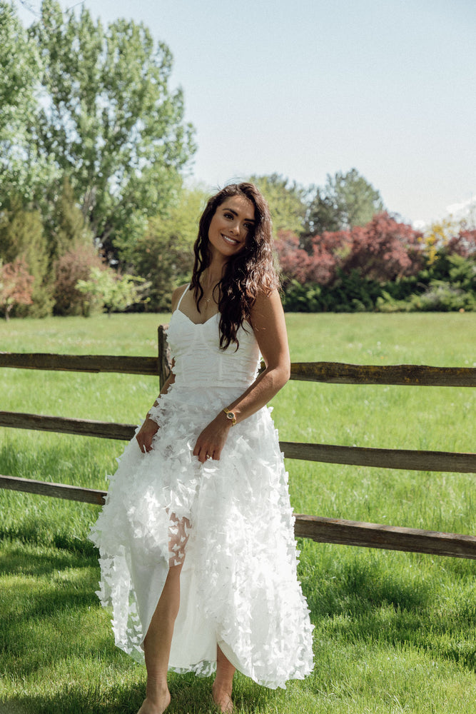 Venice White Butterfly Dress