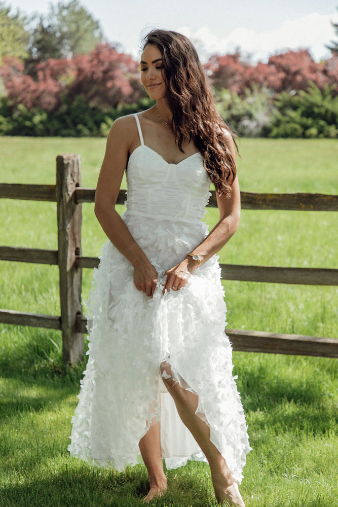 Venice White Butterfly Dress