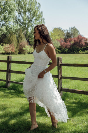 Venice White Butterfly Dress