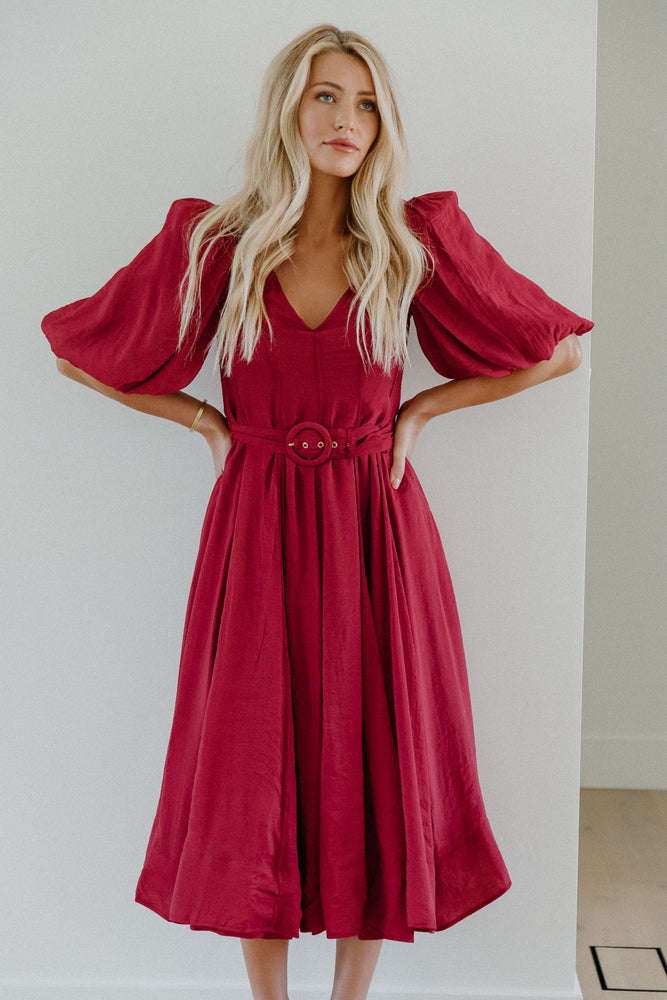 Saralynn Cognac dress