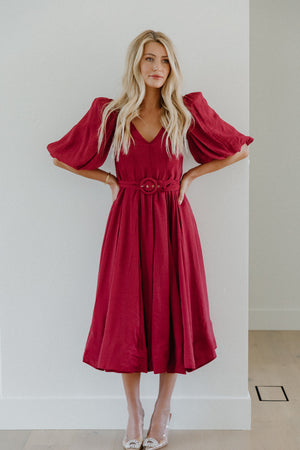 Saralynn Cognac dress