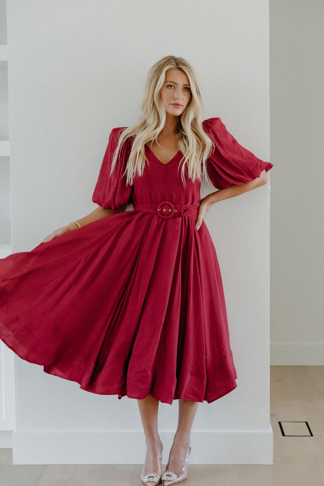 Saralynn Cognac dress