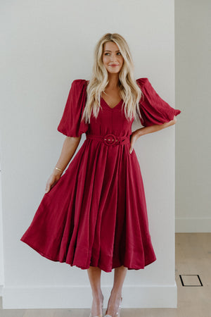 Saralynn Cognac dress