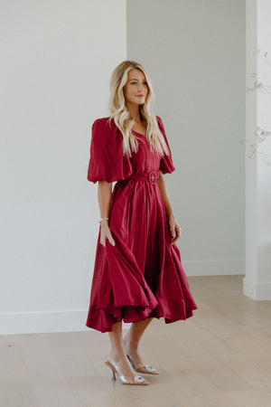 Saralynn Cognac dress