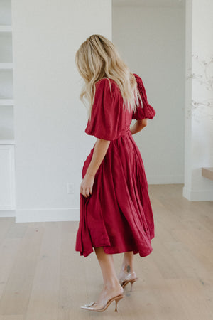 Saralynn Cognac dress