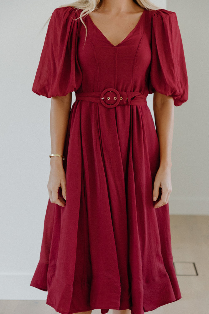 Saralynn Cognac dress