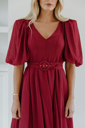 Saralynn Cognac dress