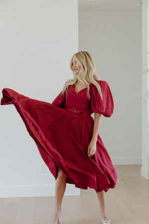 Saralynn Cognac dress