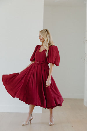 Saralynn Cognac dress