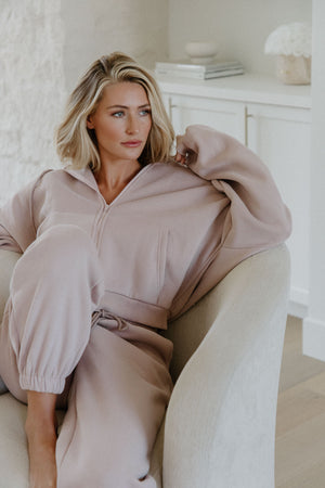 Dusty Mauve Oversized Hoodie