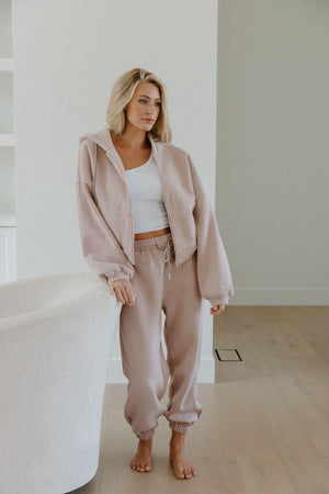 Dusty Mauve Oversized Hoodie