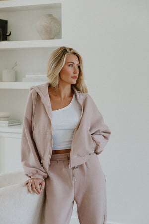 Dusty Mauve Oversized Hoodie