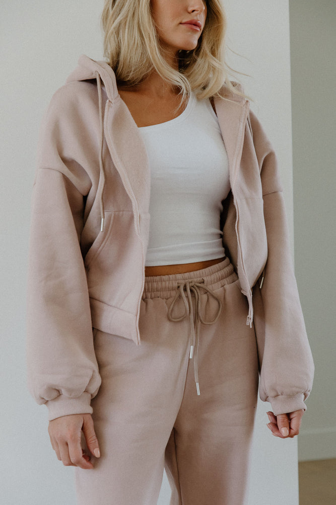 Dusty Mauve Oversized Hoodie