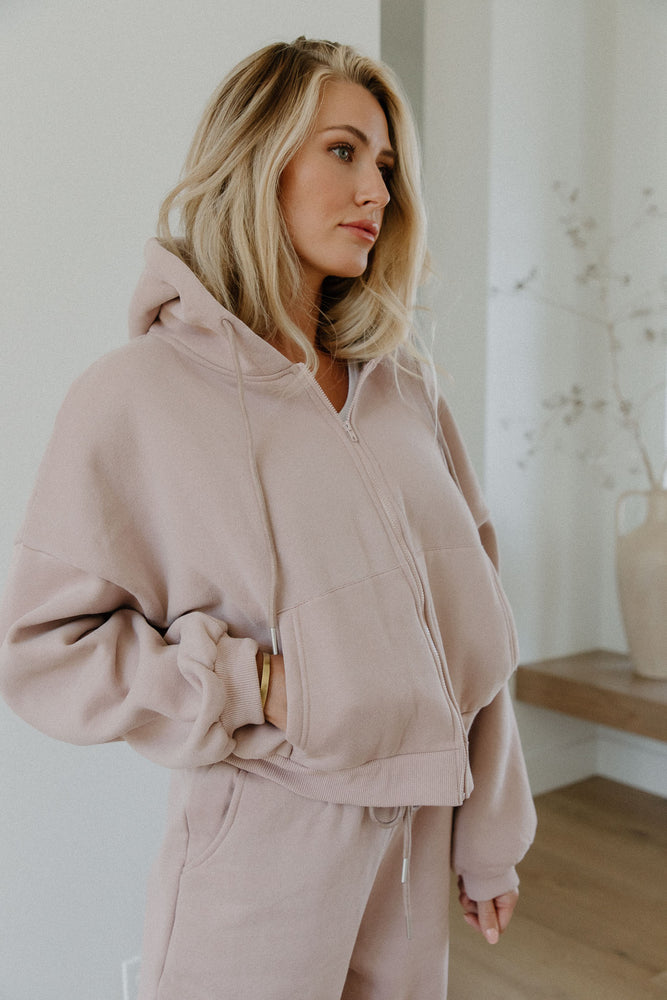 Dusty Mauve Oversized Hoodie