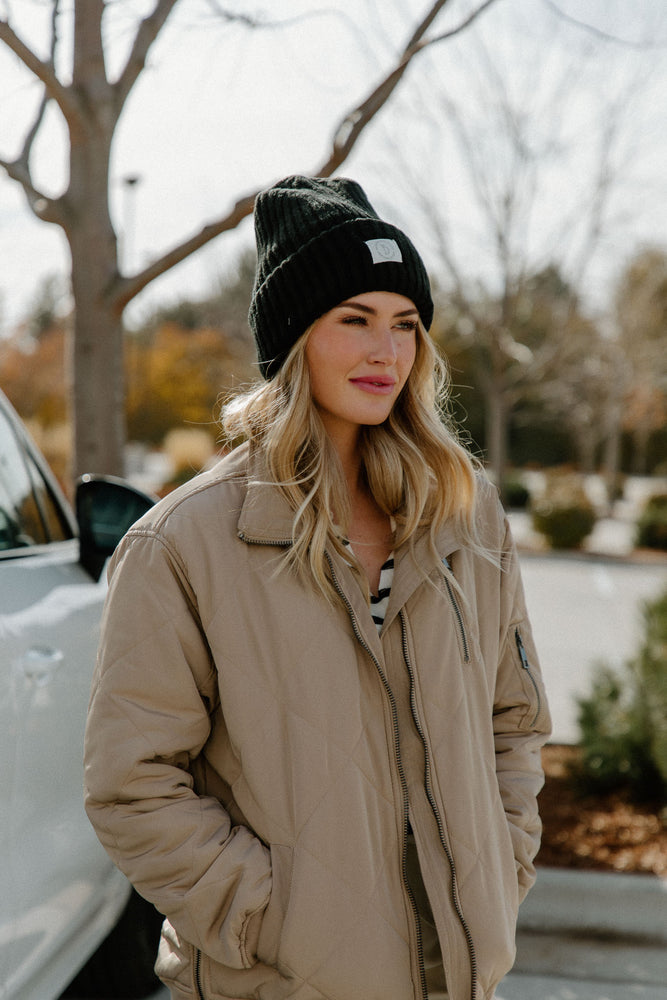 Taupe Quilted Jacket