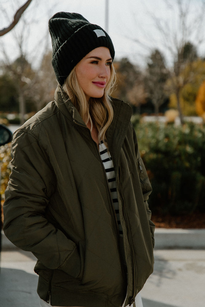 Olive Quilted Jacket