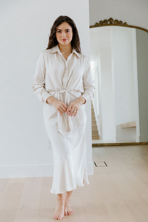 Sahara champagne Satin Dress