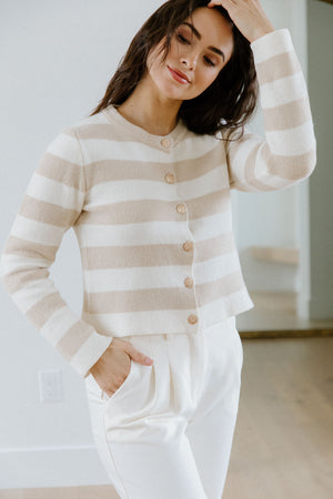 Dana Stripe Cardigan