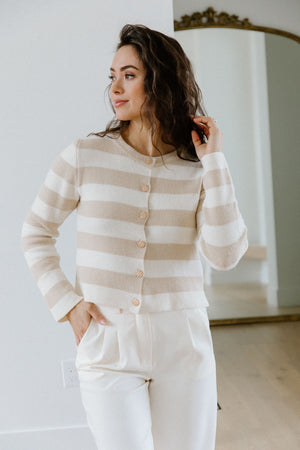 Dana Stripe Cardigan