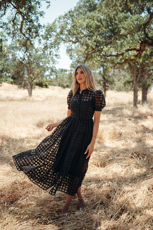 Barcelona Black Maxi Dress