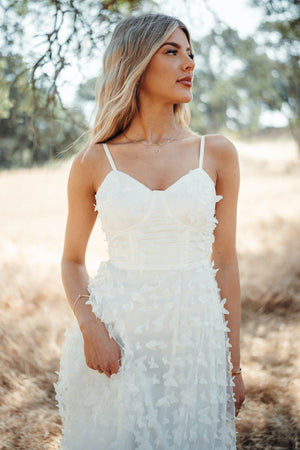 Venice White Butterfly Dress