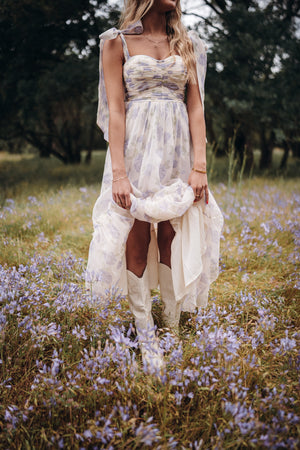 Lorena Lavender Floral Dress