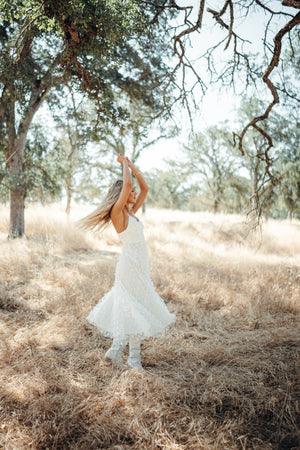 Venice White Butterfly Dress