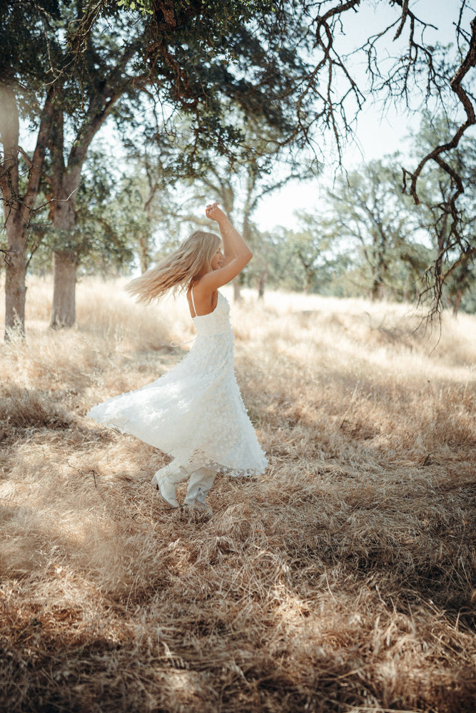 Venice White Butterfly Dress