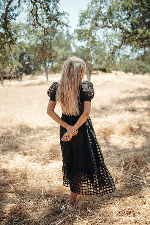 Barcelona Black Maxi Dress