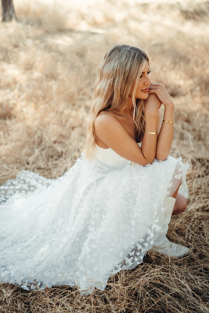 Venice White Butterfly Dress