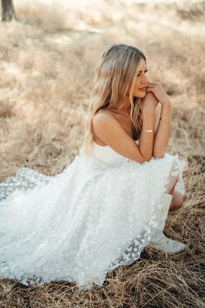 Venice White Butterfly Dress