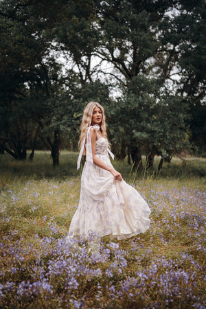 Lorena Lavender Floral Dress