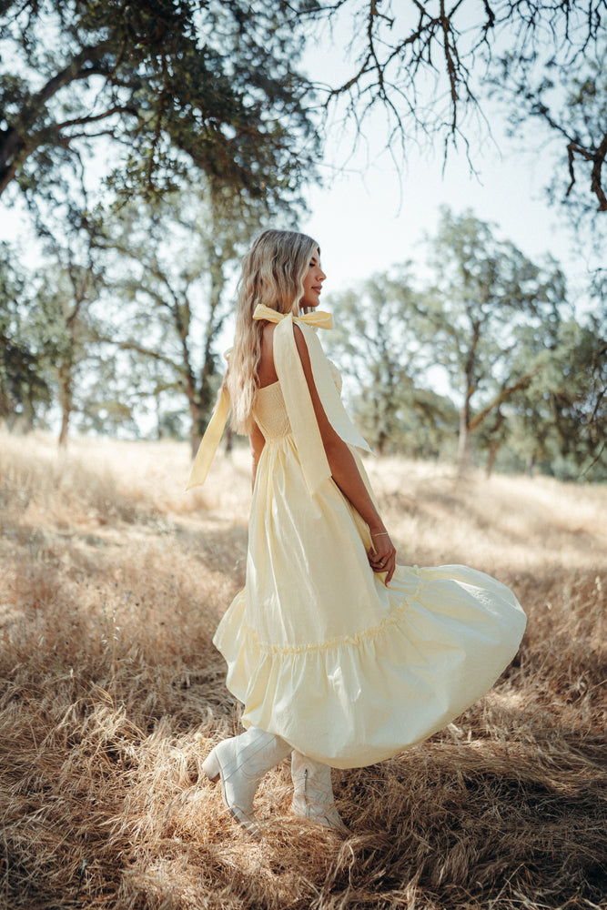 Summer Poplin Tie Dress