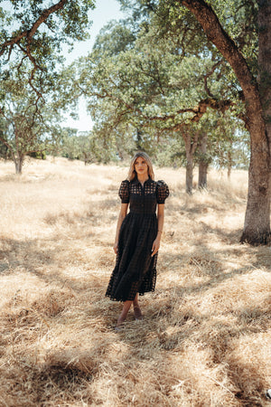 Barcelona Black Maxi Dress