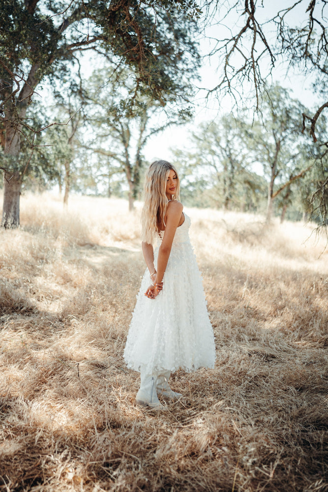 Venice White Butterfly Dress