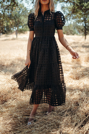 Barcelona Black Maxi Dress