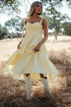 Summer Poplin Tie Dress