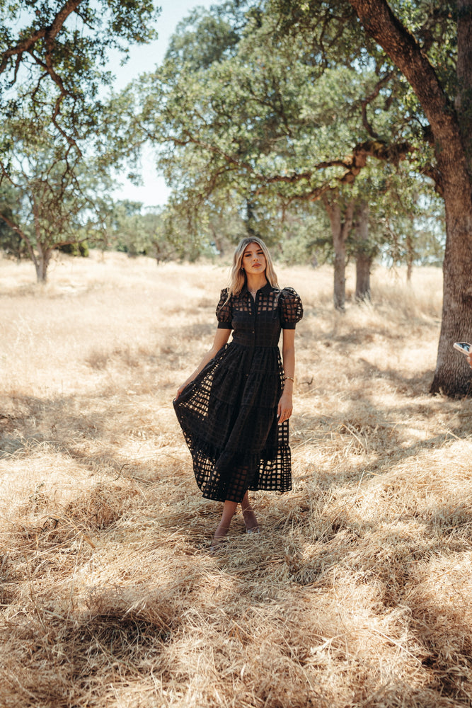 Barcelona Black Maxi Dress