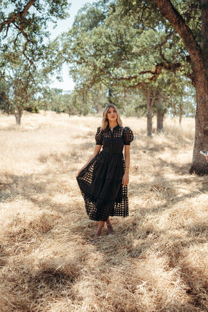 Barcelona Black Maxi Dress