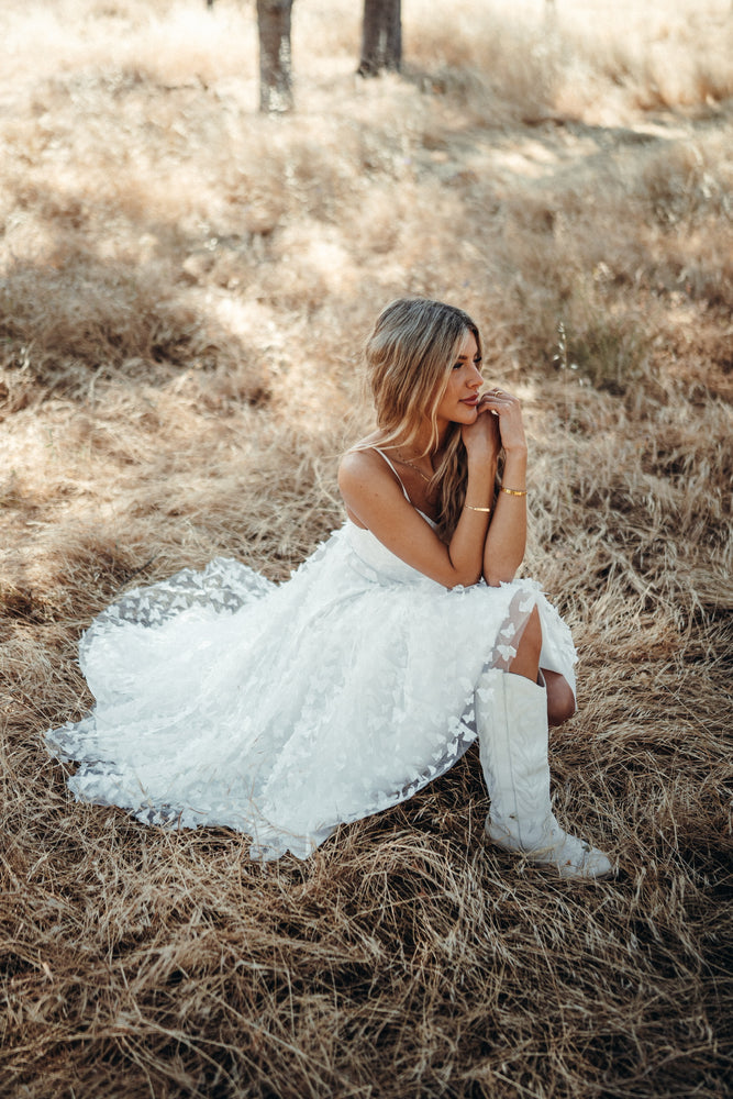 Venice White Butterfly Dress