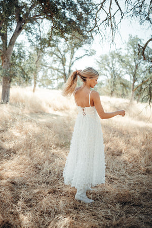 Venice White Butterfly Dress