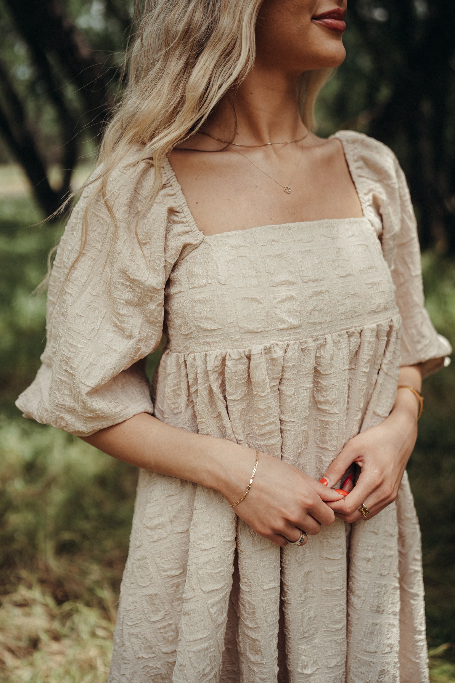 Gisellè Babydoll Dress IVORIE KAI LLC