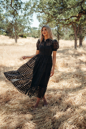 Barcelona Black Maxi Dress