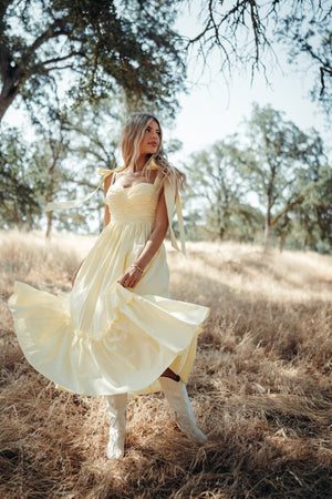 Summer Poplin Tie Dress