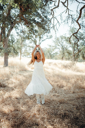 Venice White Butterfly Dress