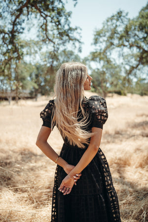 Barcelona Black Maxi Dress