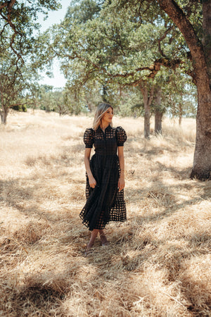 Barcelona Black Maxi Dress