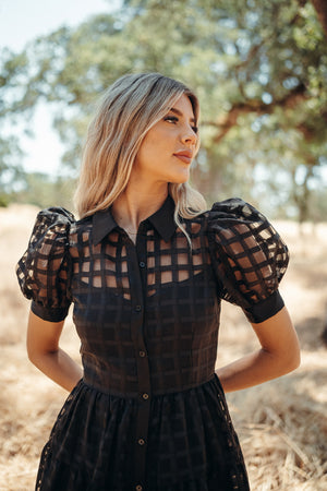 Barcelona Black Maxi Dress